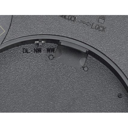 Fulgur s-42587 - LED-Deckenleuchte mit Bewegungssensor NOMY-S LED/24W/230V 3000/4000/6000K IP40 d 30 cm schwarz