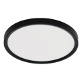 Fulgur s-42587 - Plafonnier avec détecteur de mouvement NOMY-S LED/24W/230V 3000/4000/6000K IP40 d. 30 cm noir