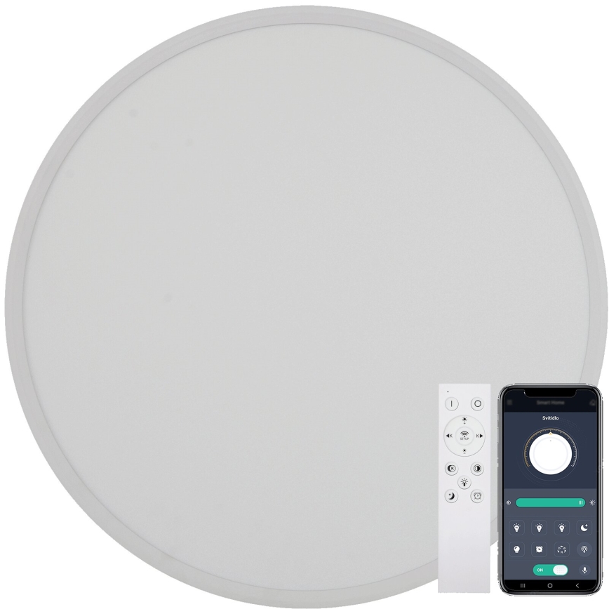 Fulgur s-43039 - Plafonnier LED dimmable NOMY-RC LED/40W/230V 3000/4000/6500K Ø 50 cm IP40 blanc + télécommande