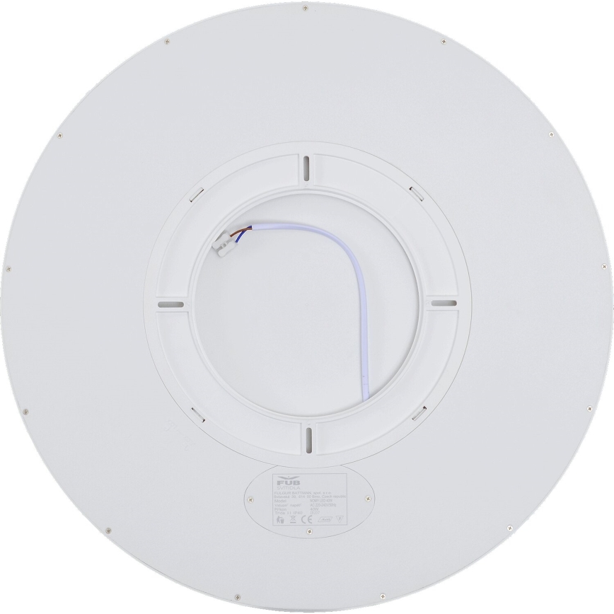 Fulgur s-43039 - Plafonnier LED dimmable NOMY-RC LED/40W/230V 3000/4000/6500K Ø 50 cm IP40 blanc + télécommande