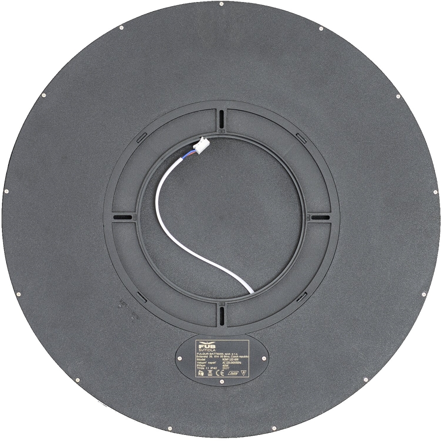 Fulgur s-43040 - Plafoniera LED dimmerabile NOMY-RC LED/40W/230V 3000/4000/6500K Ø 50 cm IP40 nero + telecomando