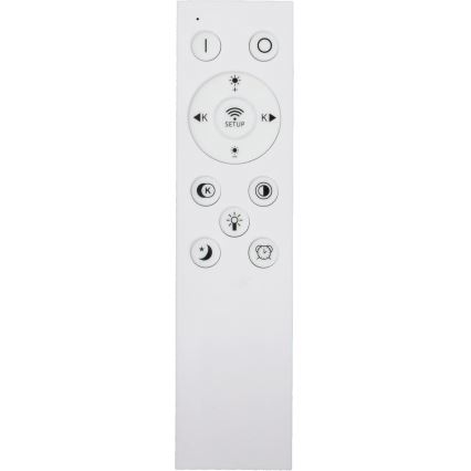 Fulgur s-43042 - Plafoniera dimmerabile a LED NOMY-RC LED/50W/230V 3000/4000/6500K Ø 60 cm IP40 nero + telecomando