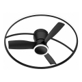 Fulgur s-43047 - Ventilateur de plafond LED dimmable THORA LED/50W/230V 2700-5000K noir + télécommande