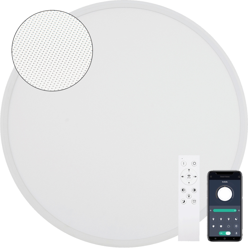 Fulgur s-43056 - Plafoniera LED dimmerabile NOMY LED/40W/230V 3000-6500K Ø 50 cm UGR19 IP40 Wi-Fi bianca + telecomando