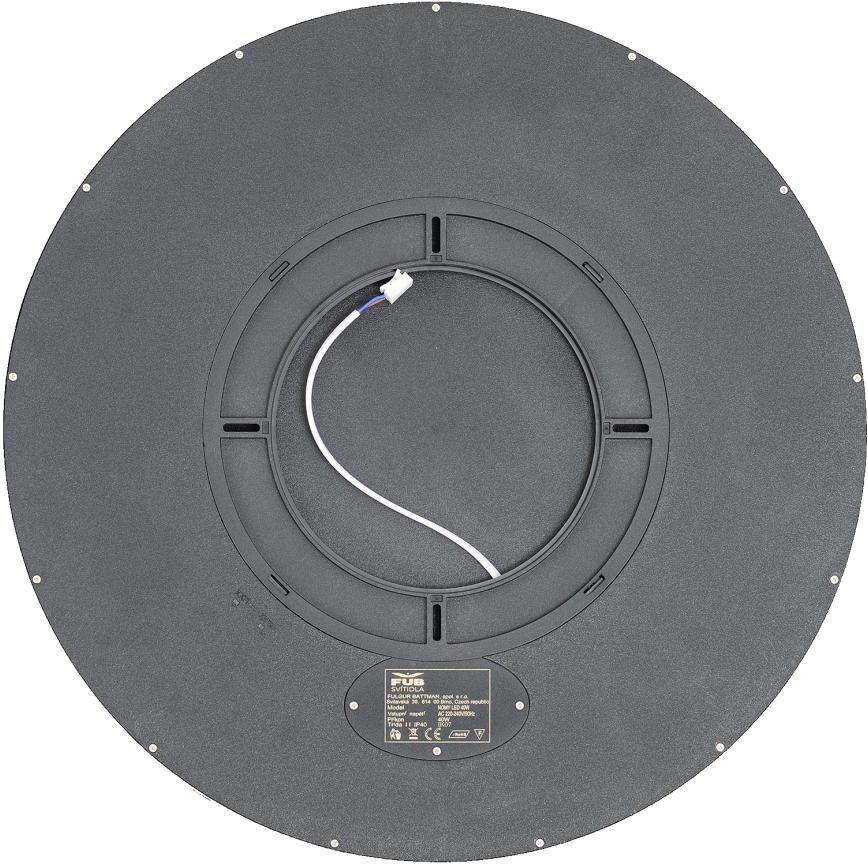 Fulgur s-43057 - Plafonnier LED dimmable NOMY LED/40W/230V 3000-6500K Ø 50 cm UGR19 IP40 Wi-Fi noir + télécommande
