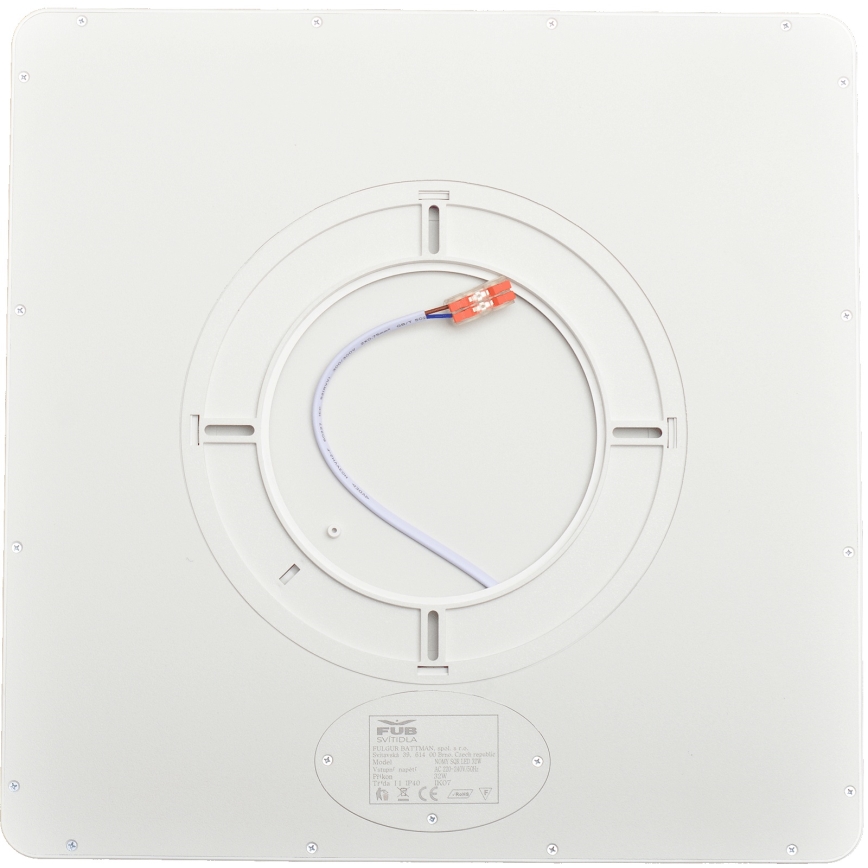 Fulgur s-43104 - Plafonnier LED NOMY LED/32W/230V 3000/4000/6500K IP40 40x40 cm blanc