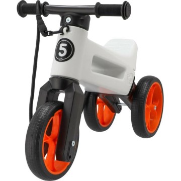 Funny Wheels - Bici senza pedali 2 in 1 RIDER SUPER SPORT bianco/nero/arancione