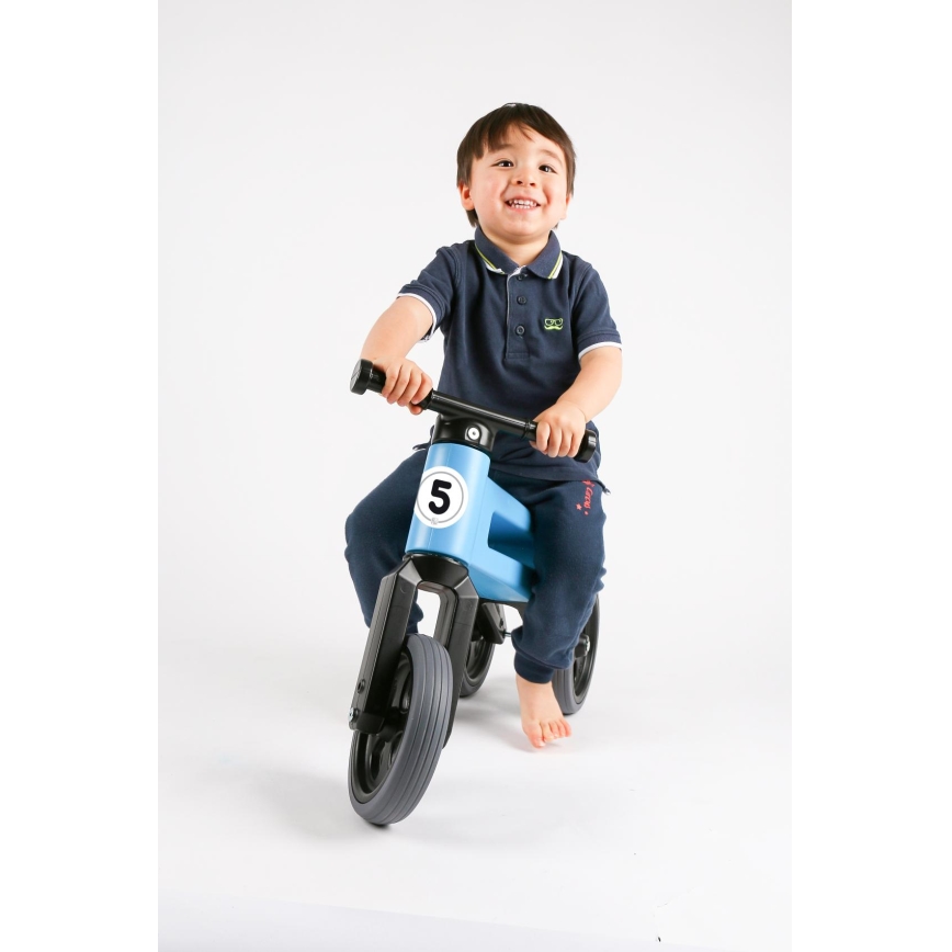 Funny Wheels - Bicicletta senza pedali 2 in 1 RIDER SPORT blu/nero