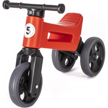 Funny Wheels - Bicicletta senza pedali 2 in 1 RIDER SPORT rosso/nero