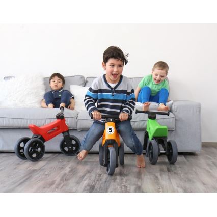 Funny Wheels - Bicicletta senza pedali 2 in 1 RIDER SPORT verde/nero