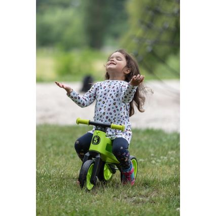 Funny Wheels - Bicicletta senza pedali 2 in 1 RIDER SUPER SPORT verde/nero