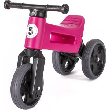 Funny Wheels - Draisienne 2-en-1 RIDER SPORT rose/noir