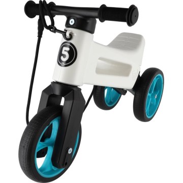 Funny Wheels - Draisienne 2 en 1 RIDER SUPER SPORT blanc/noir/bleu
