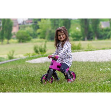 Funny Wheels - Draisienne 2 en 1 RIDER SUPER SPORT rose/noir
