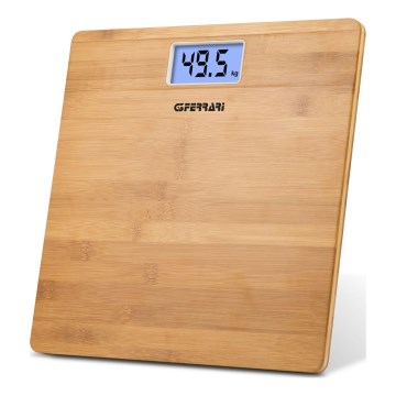 G3Ferrari G30042 - Digitale Personenwaage 2× AAA Bambus