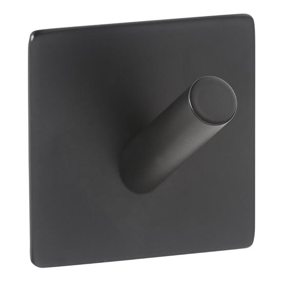 Gancio 4,5x4,5 cm in acciaio inox/nero