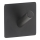 Gancio 4,5x4,5 cm in acciaio inox/nero