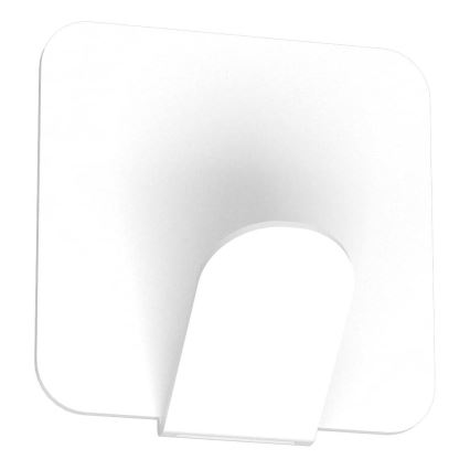 Gancio a muro 4x4 cm bianco