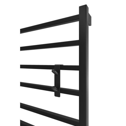 Gancio per termosifone in acciaio INOX/nero