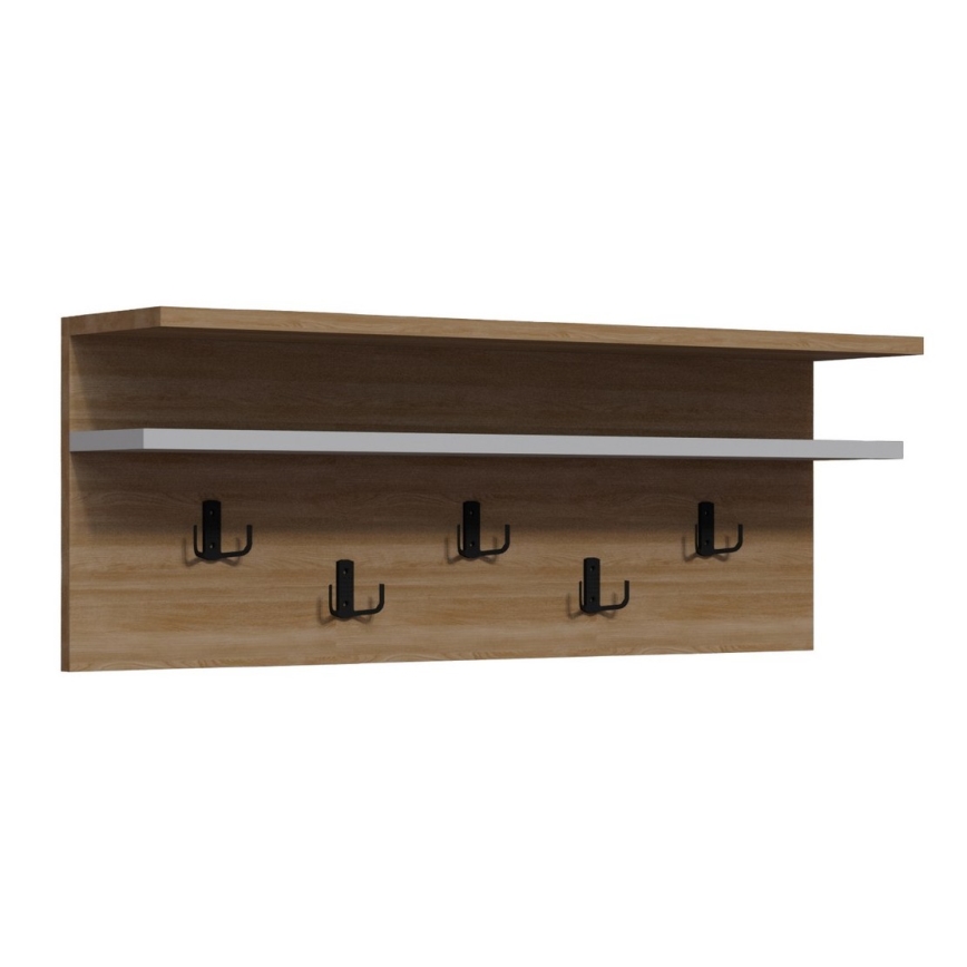 Garderobenpaneel ROLKER 90x31,4 cm braun