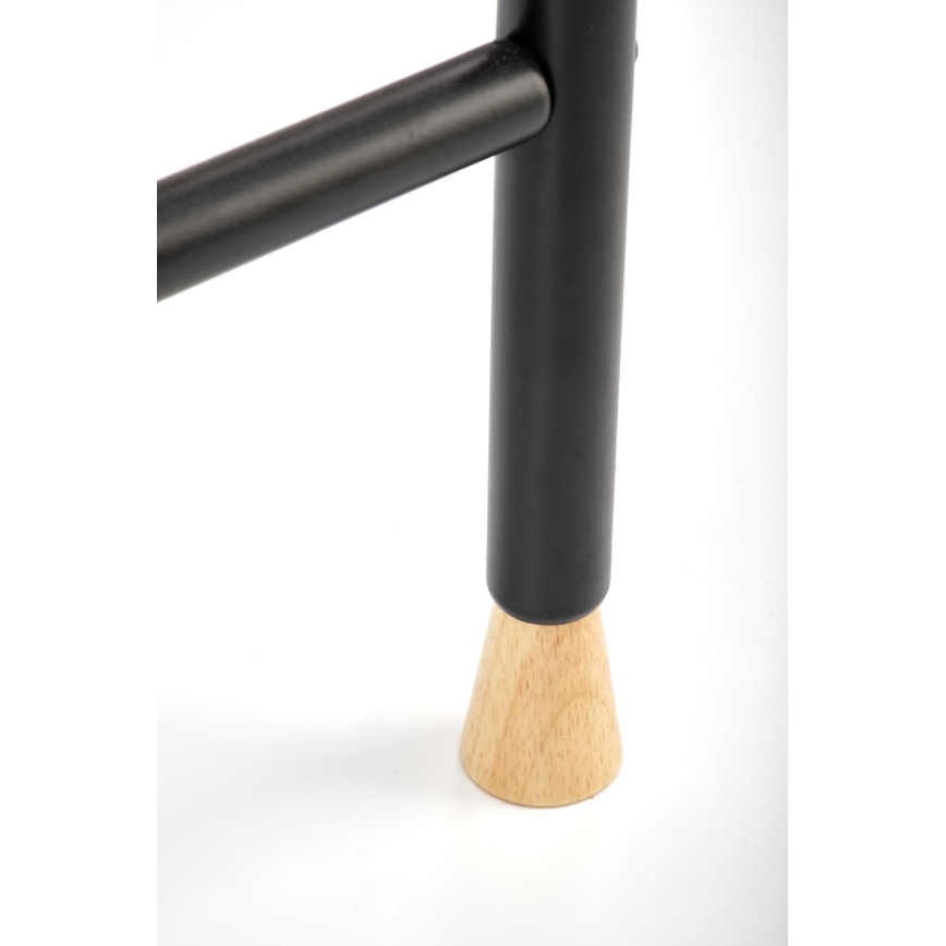 Garderobenständer 165x91 cm CHENE schwarz/beige