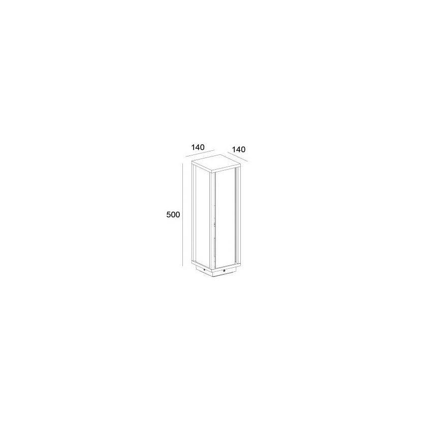 Gardino LX1463-500 - Lampadaire extérieur MELISSA 1xE27/15W/230V IP54
