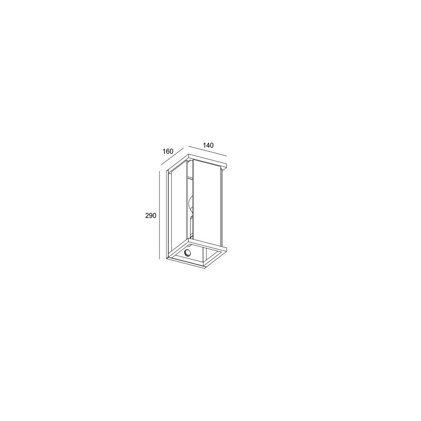 Gardino LX1465 - Außenleuchte mit Sensor MELISSA 1xE27/15W/230V IP54