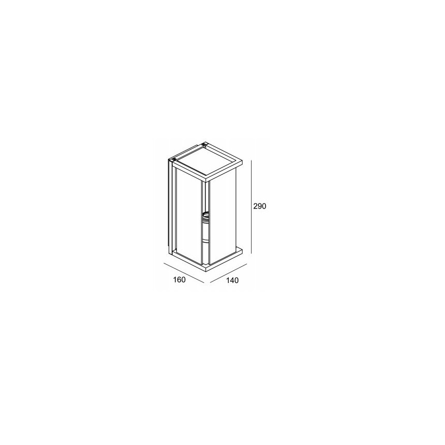 Gardino LX1466 - Applique da esterno MELISSA 1xE27/15W/230V IP54