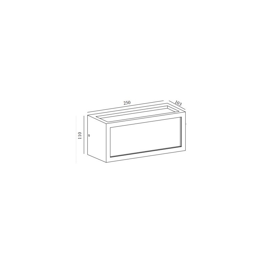 Gardino LX5705-LED - LED Applique murale d'extérieur BETULLA LED/18W/230V IP54