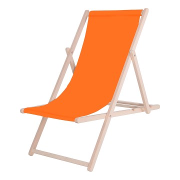 Gartenliege Orange/Buche