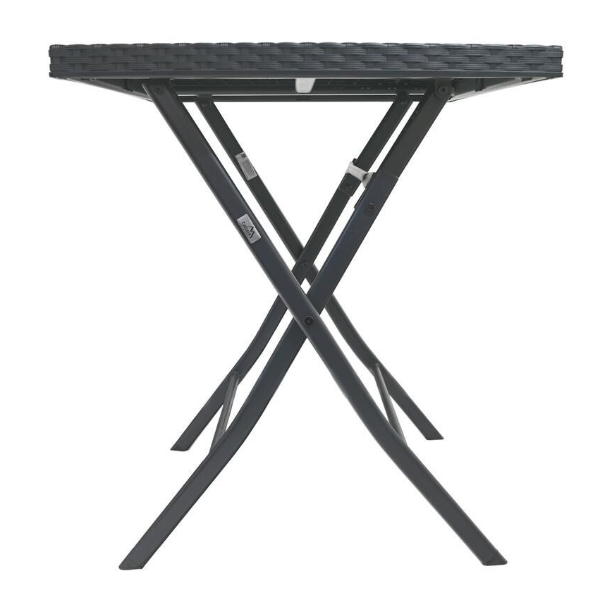 Gartentisch + 2x graue Stühle