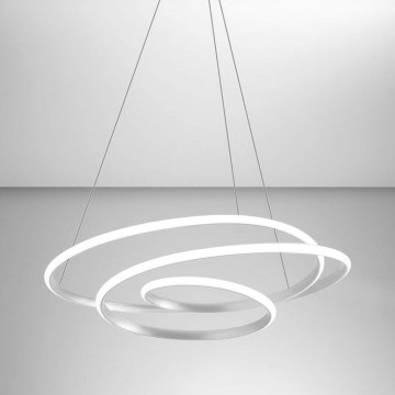 Gea Luce DIVA S G TITANIO - Lampadario a sospensione con filo LED dimmerabile DIVA LED/44W/230V grigio
