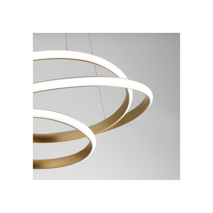 Gea Luce DIVA S P ORO - Dimmbare LED-Hängeleuchte an Schnur DIVA LED/43W/230V golden