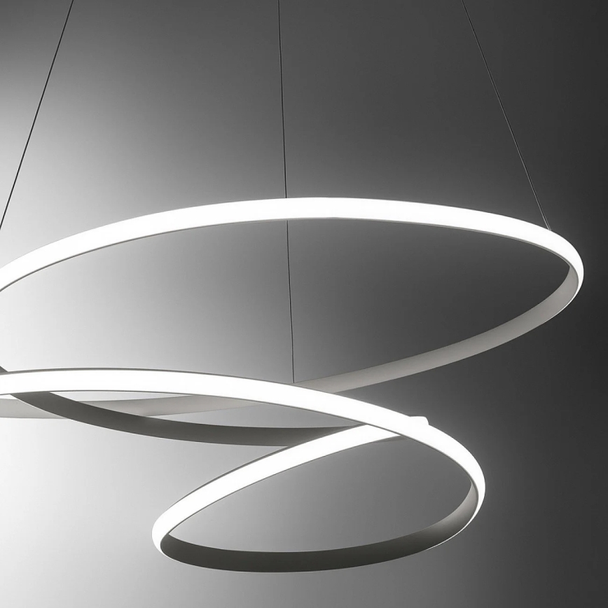 Gea Luce DIVA S/S TITANIO -  Suspension filaire à intensité variable DIVA LED/80W/230V gris