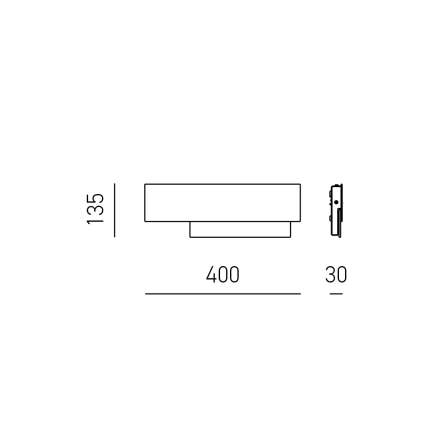 Gea Luce DOHA A P A - Applique a LED DOHA LED/15W/230V 40 cm cromo lucido