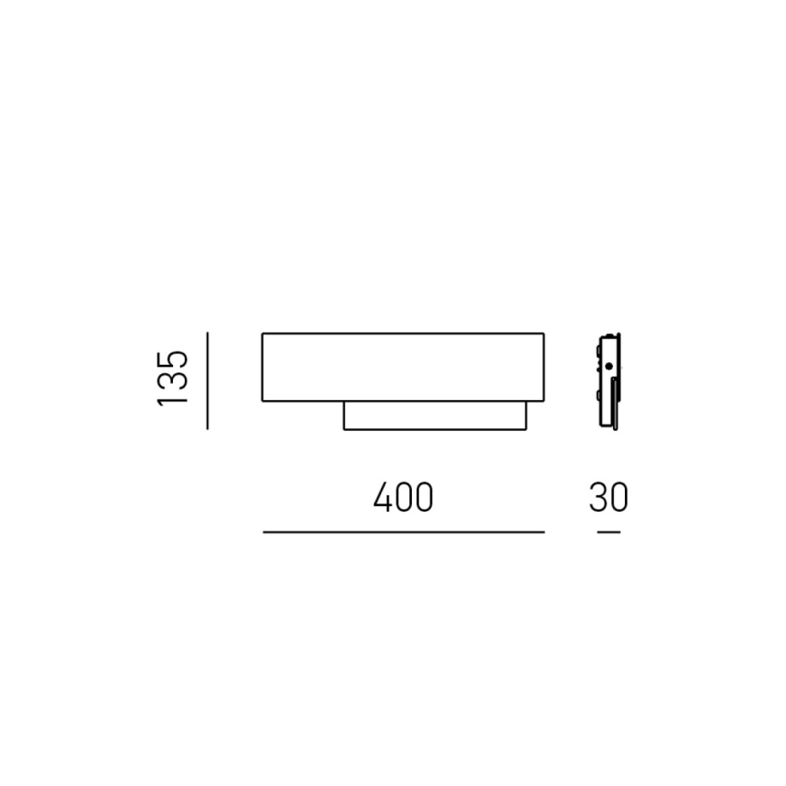 Gea Luce DOHA A P T - Applique a LED DOHA LED/15W/230V 40 cm beige