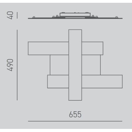 Gea Luce DOHA P P B - Plafoniera LED DOHA LED/30W/230V 65,5 cm bianco