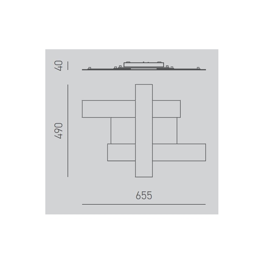Gea Luce DOHA P P B - Plafoniera LED DOHA LED/30W/230V 65,5 cm bianco