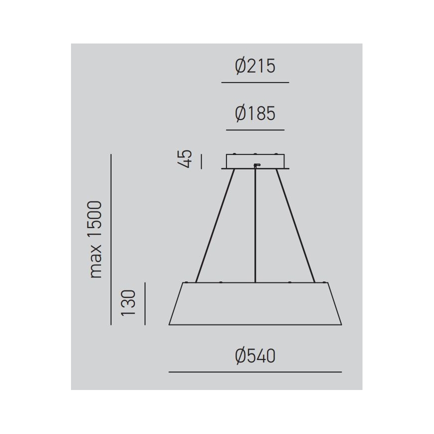 Gea Luce JULIETTE S B - Suspension filaire à intensité variable LED JULIETTE LED/50W/230V blanc
