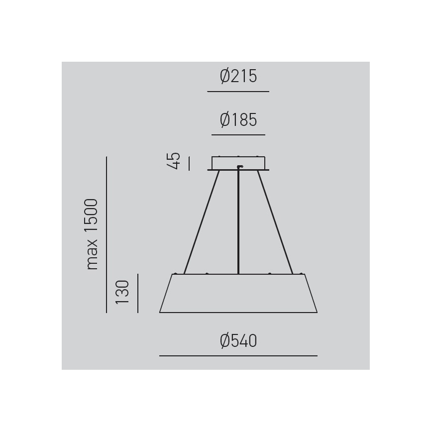 Gea Luce JULIETTE S N - Lampadario a sospensione con filo LED dimmerabile JULIETTE LED/50W/230V nero/oro