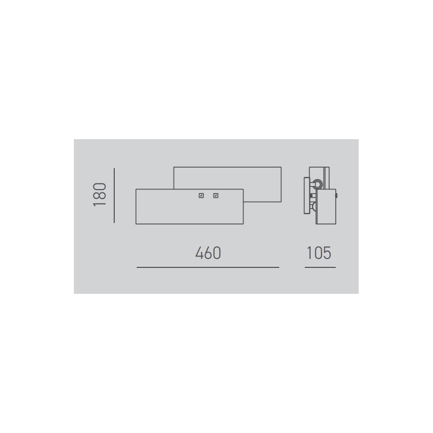 Gea Luce LARA A P arg - Applique LARA 2xE14/42W/230V argento