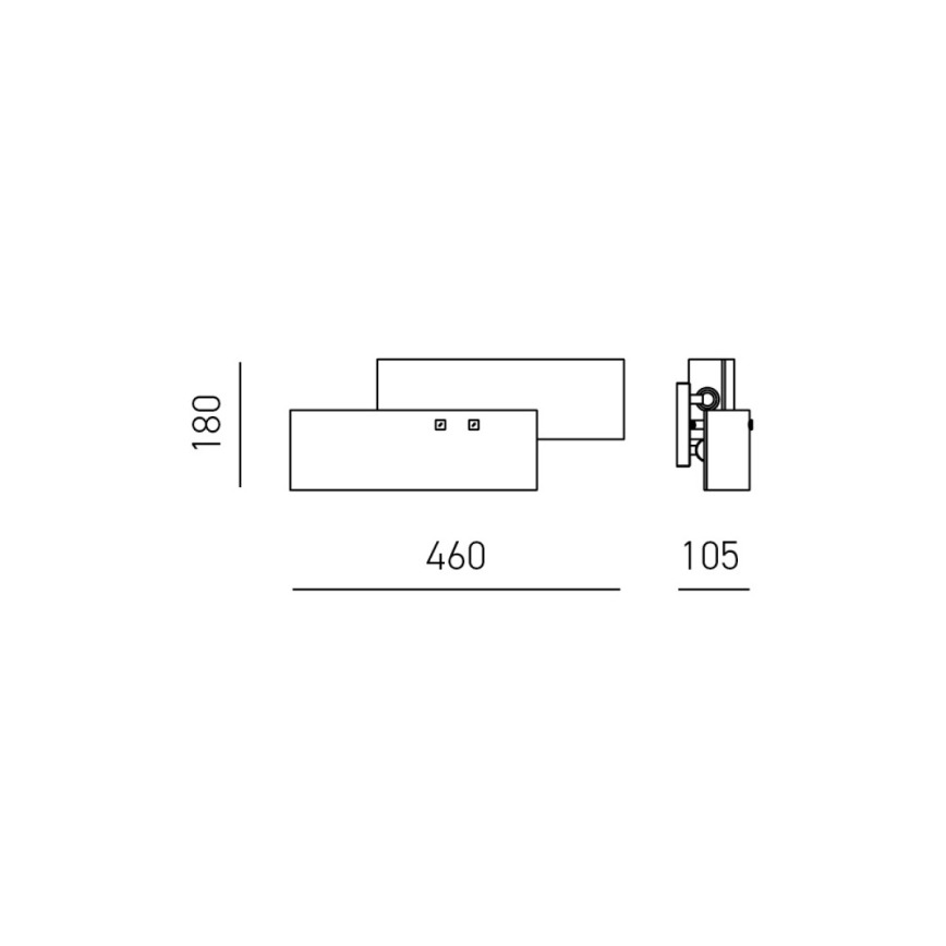 Gea Luce LARA A P arg - Applique LARA 2xE14/42W/230V argento