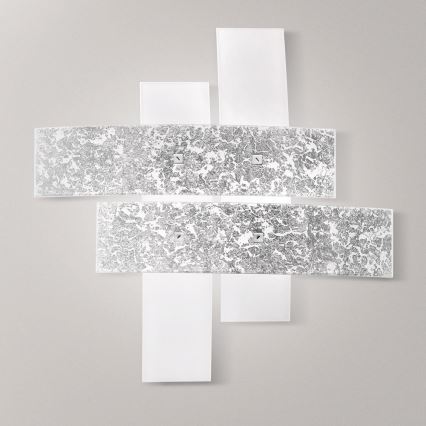 Gea Luce LARA P M arg - Plafoniera LARA 2xE27/70W/230V 70 cm argento