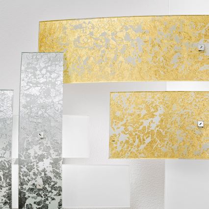 Gea Luce LARA P M arg - Plafoniera LARA 2xE27/70W/230V 70 cm argento
