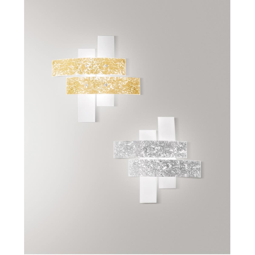Gea Luce LARA P P arg - Plafoniera LARA 2xE27/52W/230V 50 cm argento