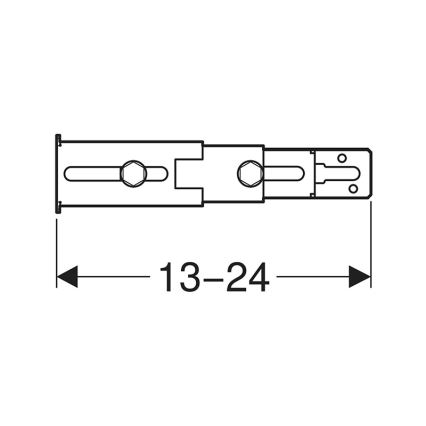 Geberit 111.064.00.1 - Kit de fixation pour pieds sur paroi arrière Duofix, 2 pièces