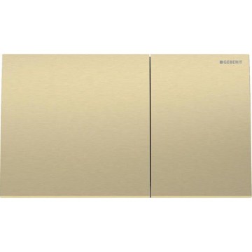 Geberit 115.622.QF.1 - Plaque de commande Sigma70 25x14,6 cm laiton brossé