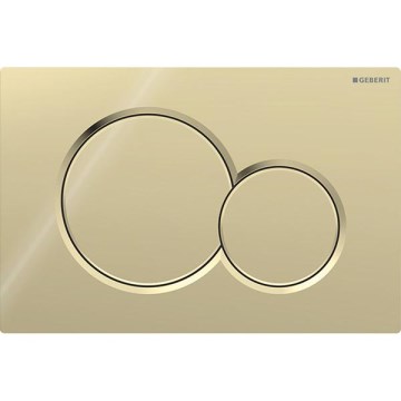 Geberit 115.770.DT.5 - Pulsante di scarico Sigma01 Round 24,6x16,4 cm in ottone