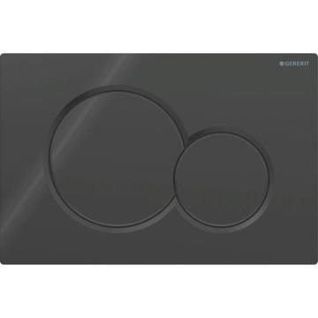 Geberit 115.770.DW.5 - Pulsante di scarico Sigma01 Round 24,6x16,4 cm nero