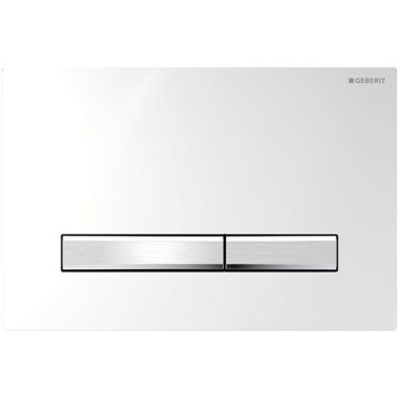Geberit 115.788.21.2 - Betätigungsplatte Sigma50, 24,6 x 16,4 cm, Hochglanzchrom / Mattchrom